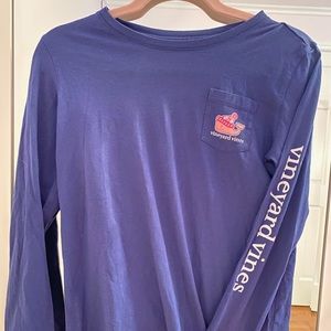 Navy Vineyard Vines Pocket Tee